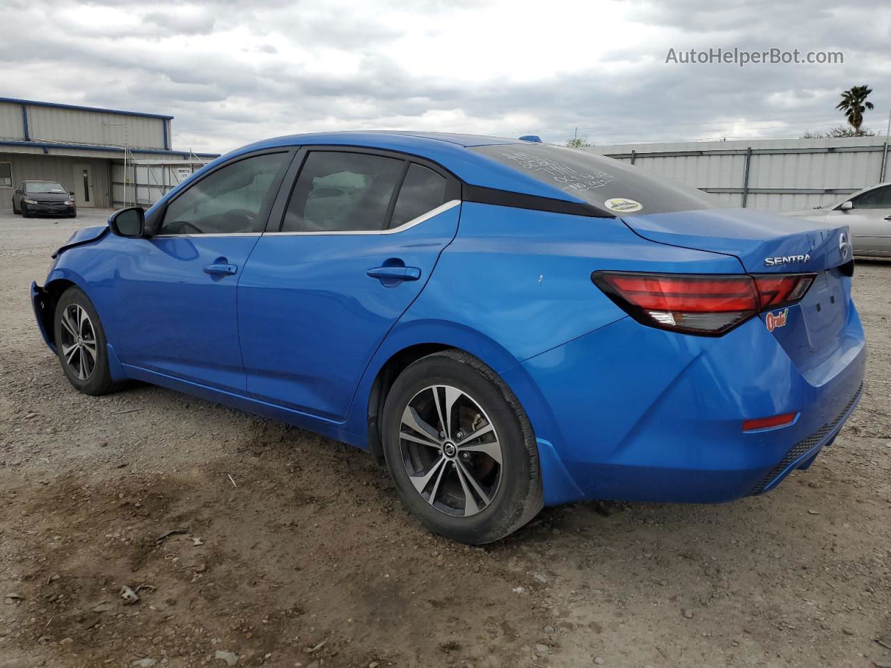 2021 Nissan Sentra Sv Синий vin: 3N1AB8CV6MY317414