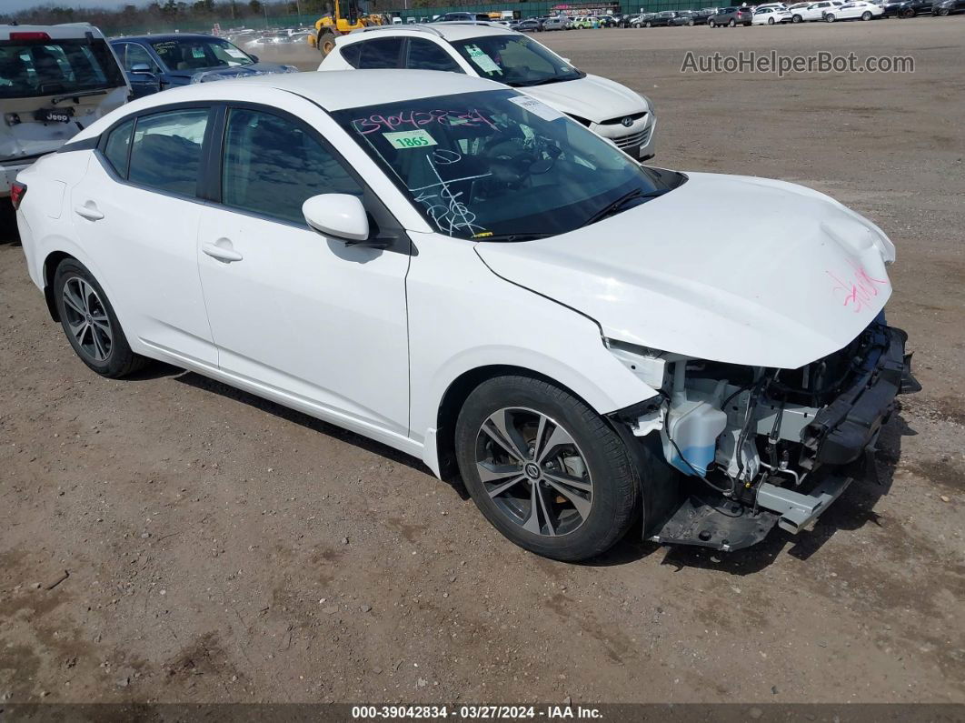 2021 Nissan Sentra Sv Xtronic Cvt White vin: 3N1AB8CV6MY324489