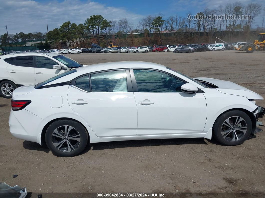 2021 Nissan Sentra Sv Xtronic Cvt White vin: 3N1AB8CV6MY324489