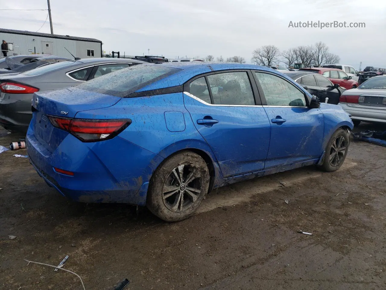 2023 Nissan Sentra Sv Blue vin: 3N1AB8CV6PY246882