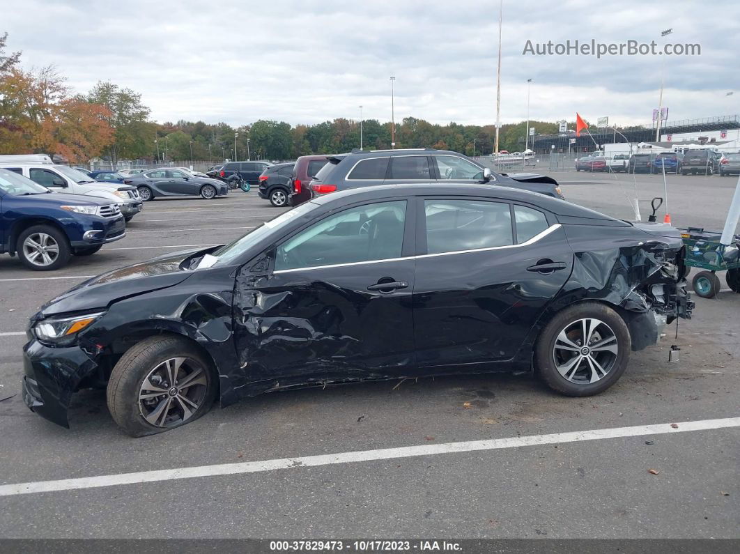 2023 Nissan Sentra Sv Черный vin: 3N1AB8CV6PY274522