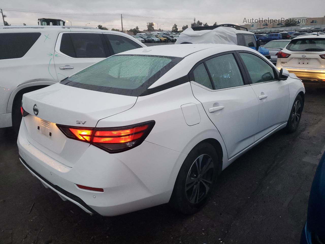 2023 Nissan Sentra Sv White vin: 3N1AB8CV6PY286606