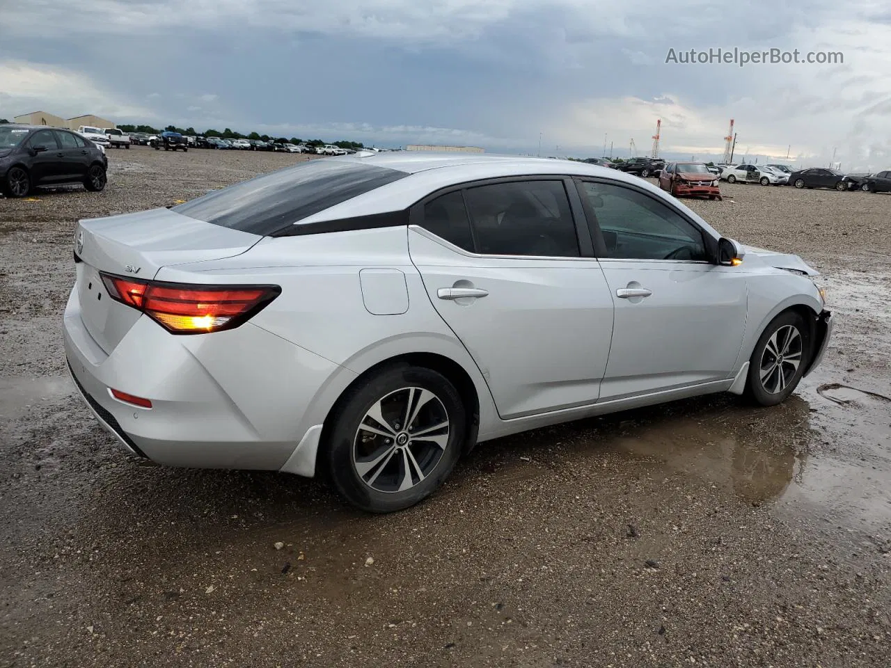 2020 Nissan Sentra Sv White vin: 3N1AB8CV7LY228790