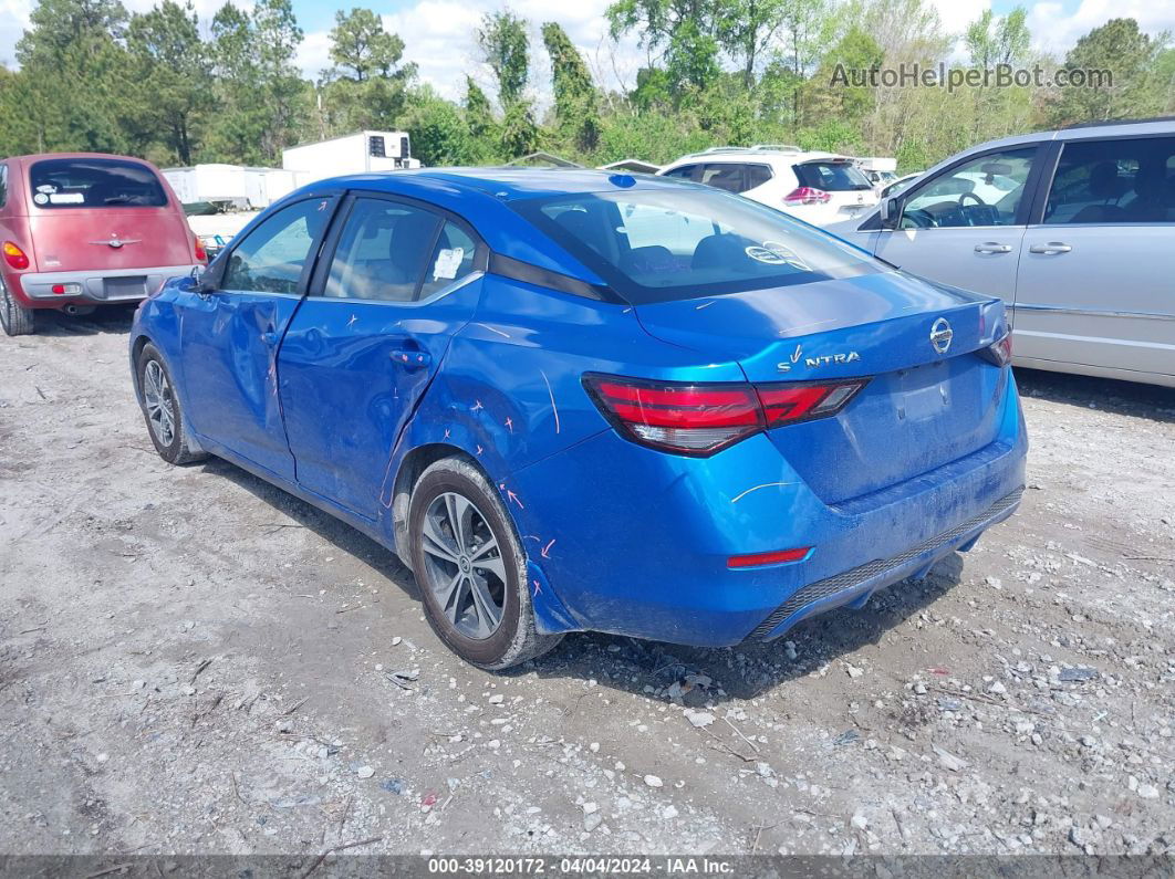 2020 Nissan Sentra Sv Xtronic Cvt Blue vin: 3N1AB8CV7LY231544