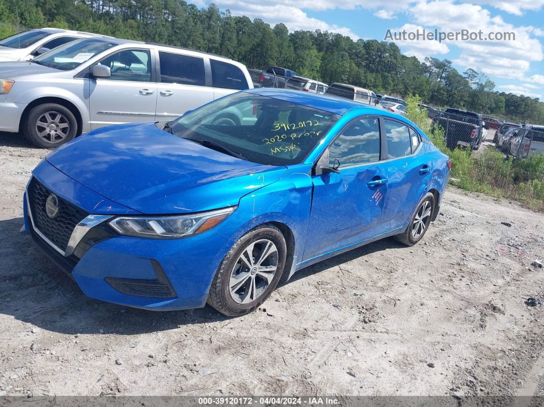 2020 Nissan Sentra Sv Xtronic Cvt Blue vin: 3N1AB8CV7LY231544