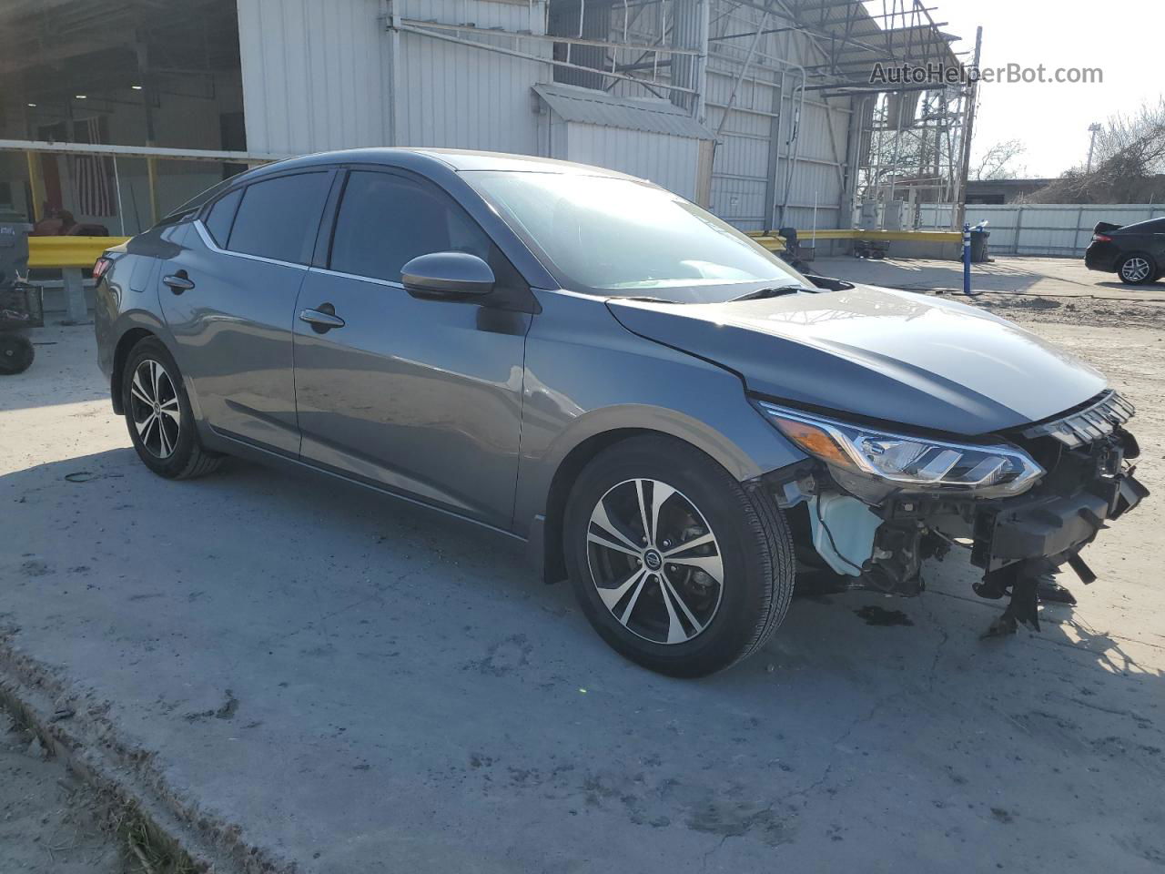 2020 Nissan Sentra Sv Gray vin: 3N1AB8CV7LY232032