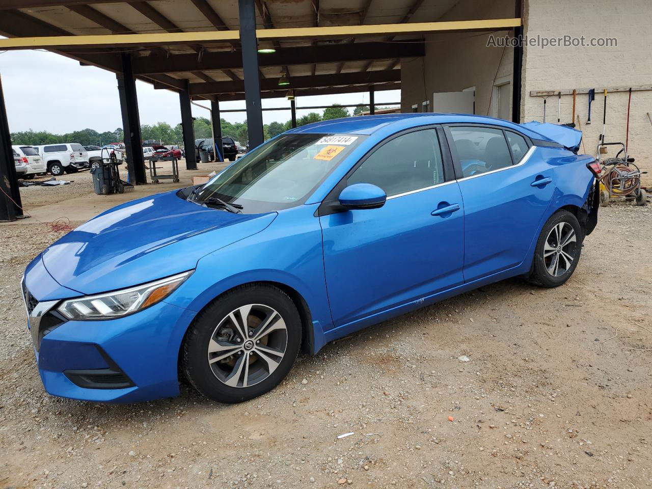 2020 Nissan Sentra Sv Blue vin: 3N1AB8CV7LY266004