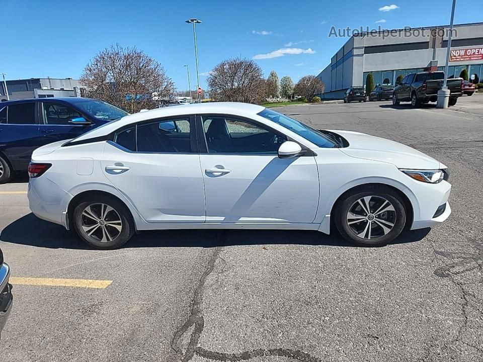 2020 Nissan Sentra Sv White vin: 3N1AB8CV7LY281148