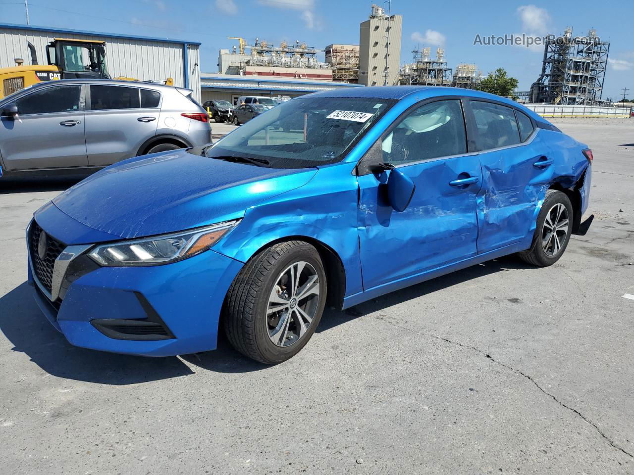 2020 Nissan Sentra Sv Blue vin: 3N1AB8CV7LY282221