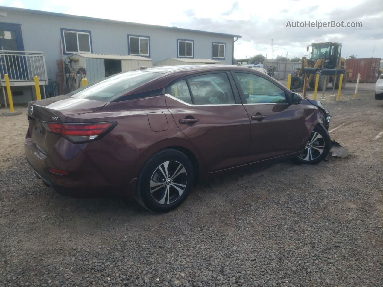 2020 Nissan Sentra Sv Maroon vin: 3N1AB8CV7LY293851