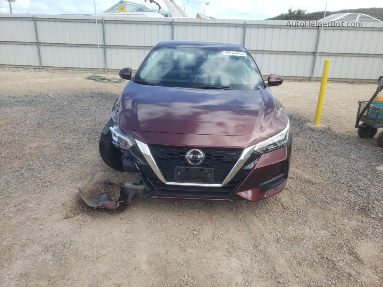 2020 Nissan Sentra Sv Maroon vin: 3N1AB8CV7LY293851