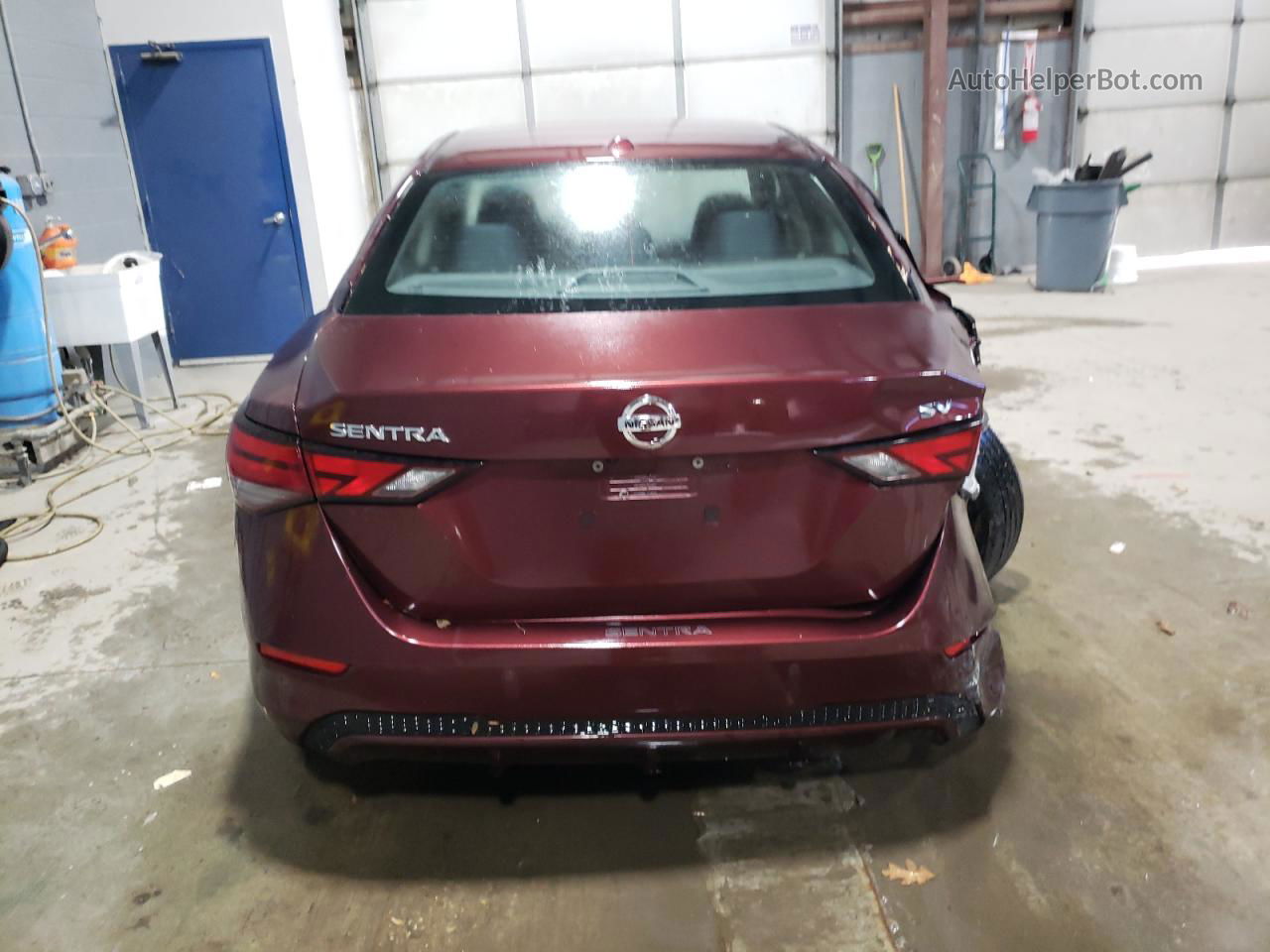 2020 Nissan Sentra Sv Burgundy vin: 3N1AB8CV7LY307246