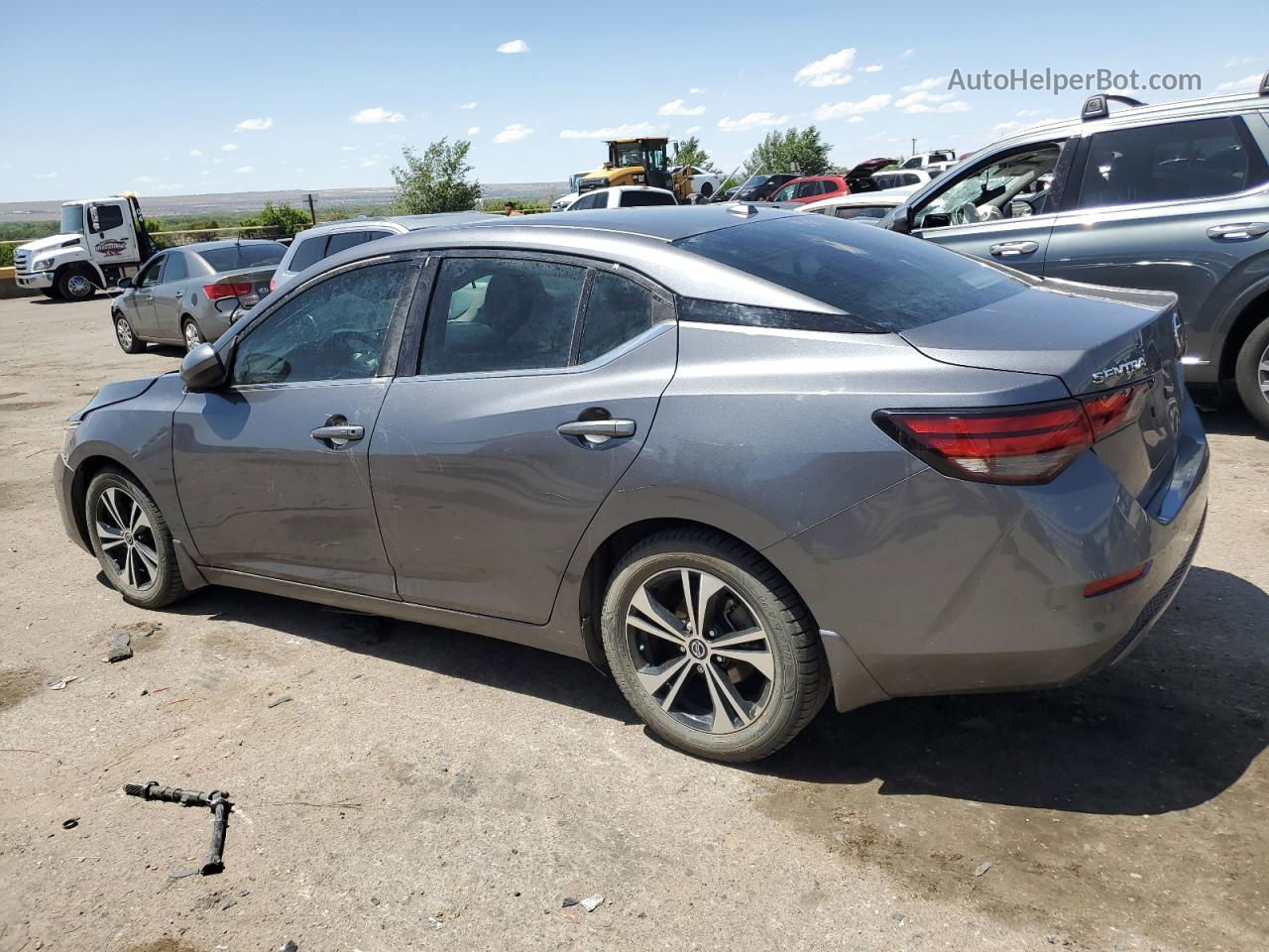 2021 Nissan Sentra Sv Gray vin: 3N1AB8CV7MY202577