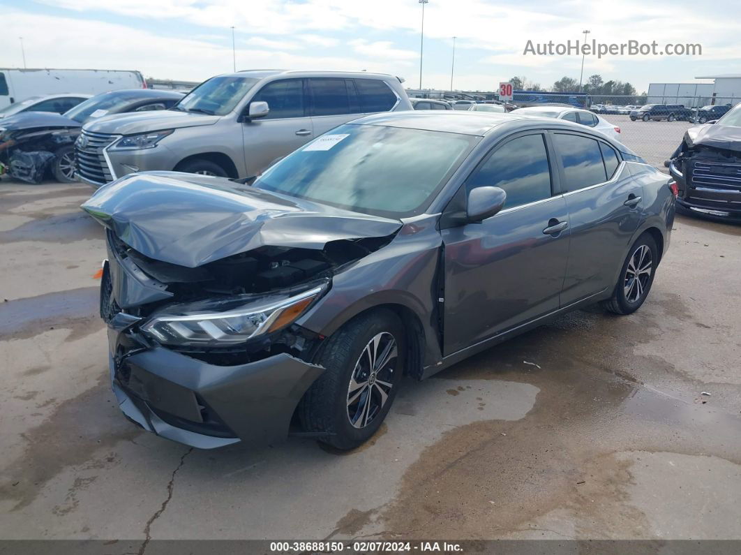 2021 Nissan Sentra Sv Xtronic Cvt Gray vin: 3N1AB8CV7MY256414