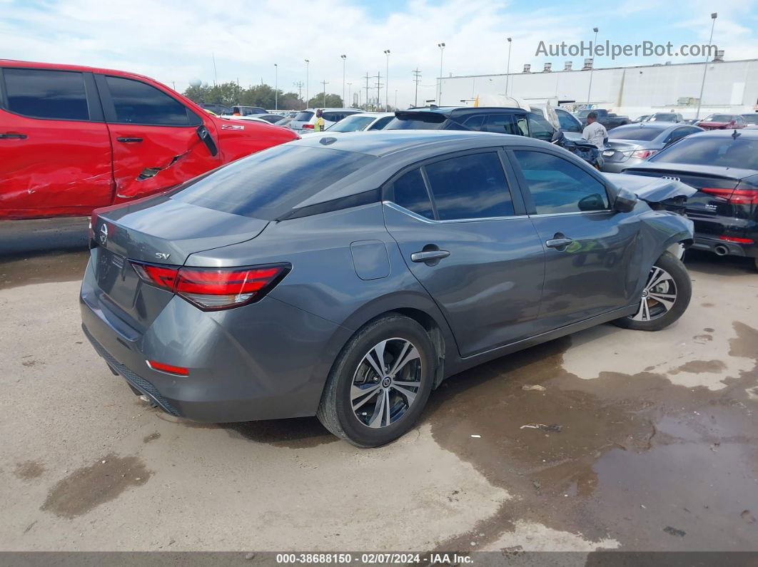 2021 Nissan Sentra Sv Xtronic Cvt Gray vin: 3N1AB8CV7MY256414