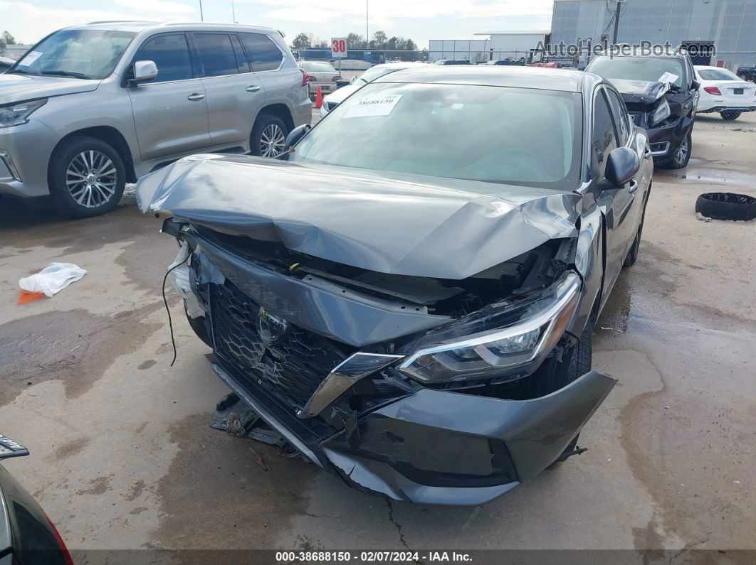 2021 Nissan Sentra Sv Xtronic Cvt Gray vin: 3N1AB8CV7MY256414