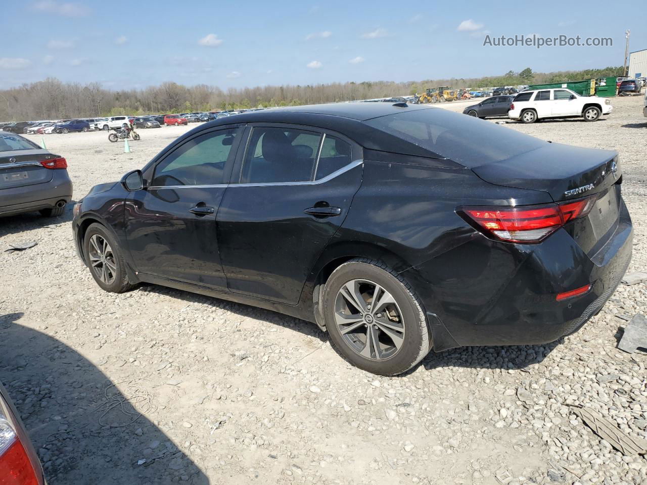 2021 Nissan Sentra Sv Black vin: 3N1AB8CV7MY259457