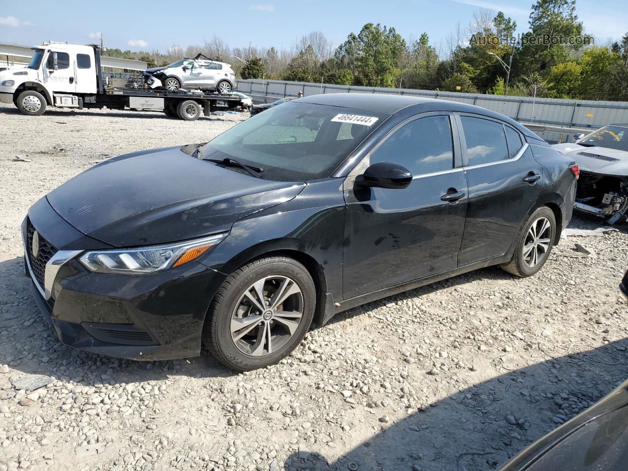 2021 Nissan Sentra Sv Black vin: 3N1AB8CV7MY259457