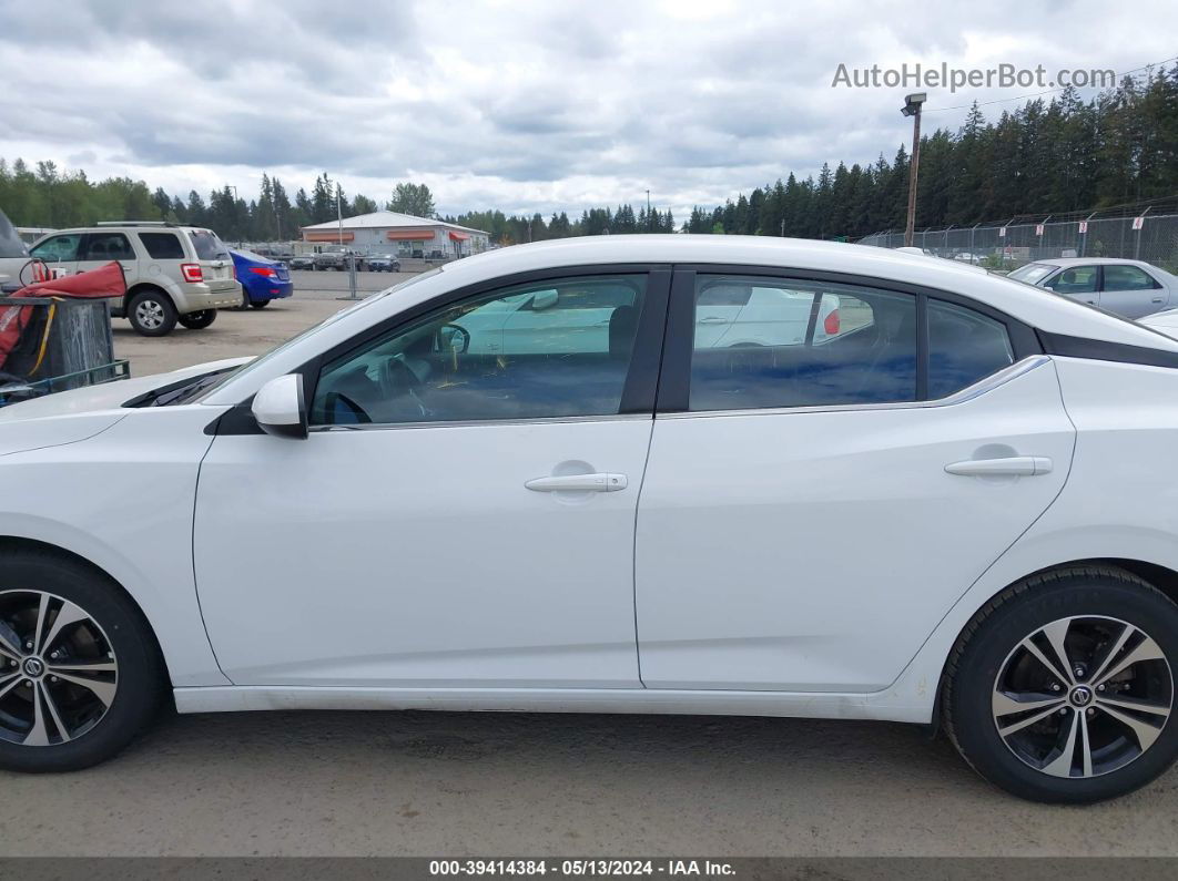 2021 Nissan Sentra Sv Xtronic Cvt White vin: 3N1AB8CV7MY266263