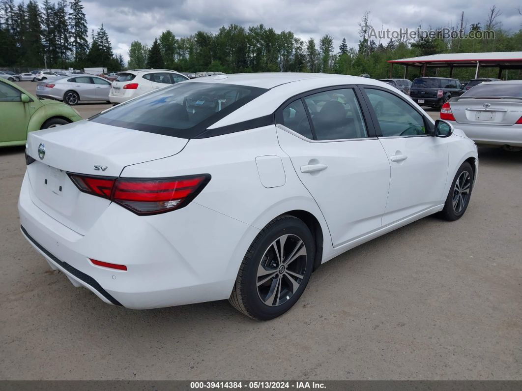 2021 Nissan Sentra Sv Xtronic Cvt White vin: 3N1AB8CV7MY266263