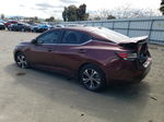 2021 Nissan Sentra Sv Burgundy vin: 3N1AB8CV7MY330124