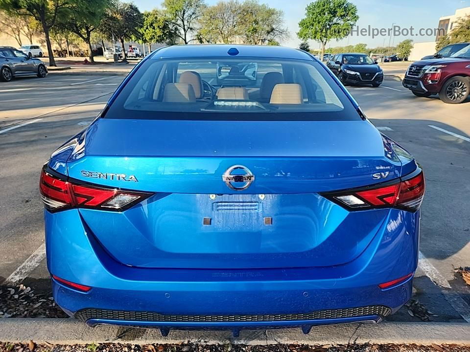 2023 Nissan Sentra Sv Blue vin: 3N1AB8CV7PY237866