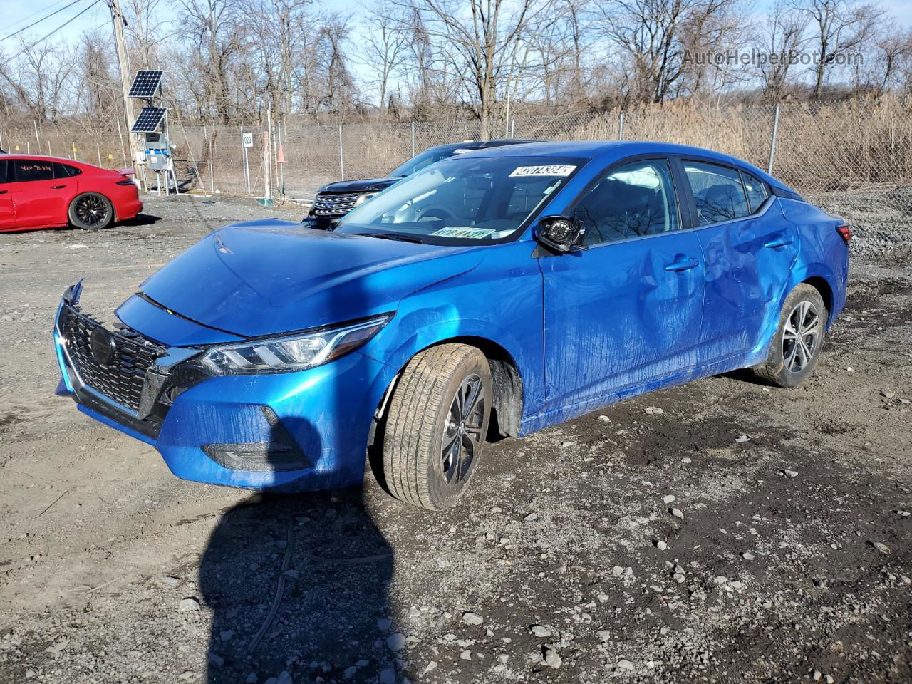 2023 Nissan Sentra Sv Blue vin: 3N1AB8CV7PY283469