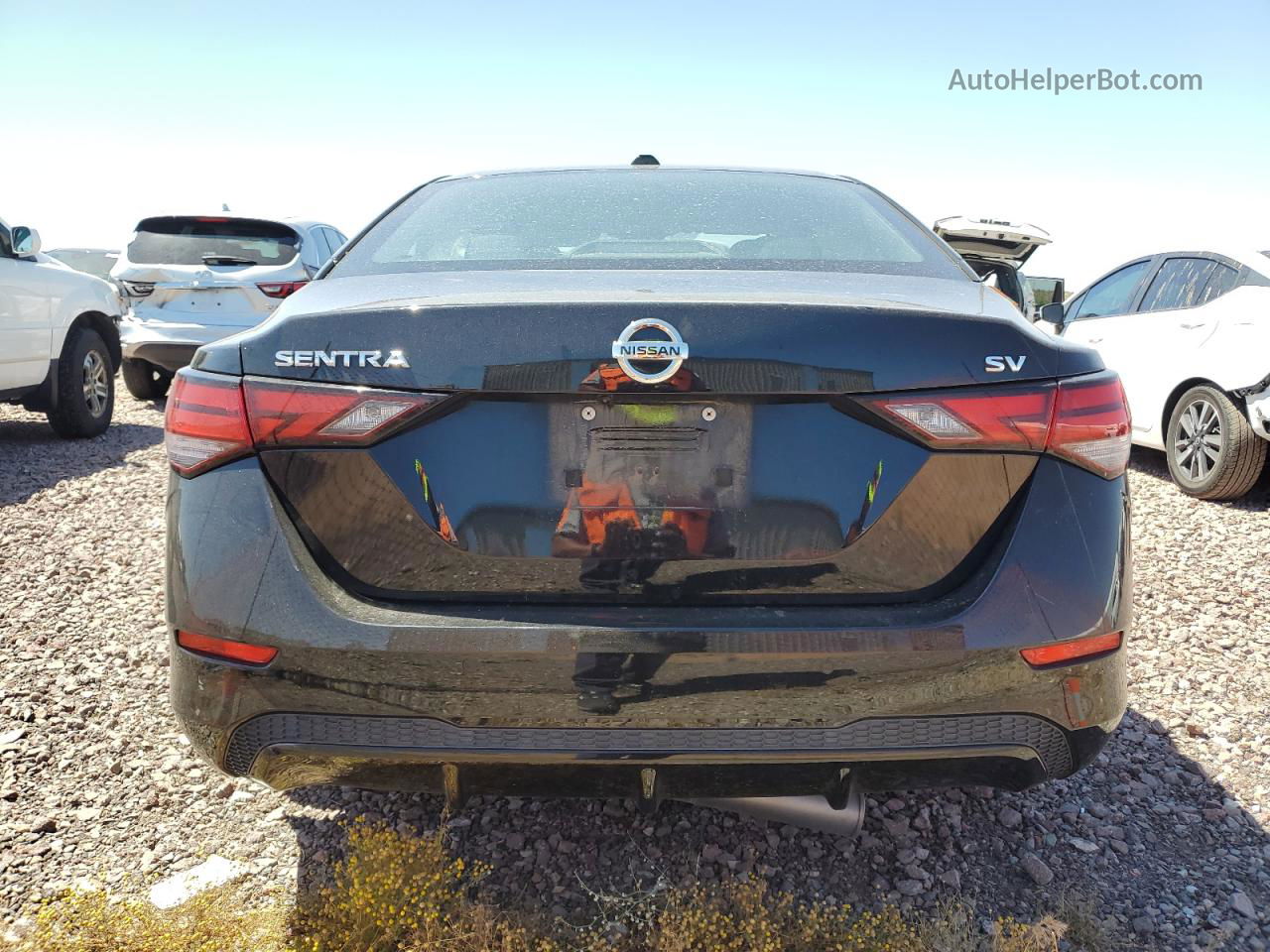 2020 Nissan Sentra Sv Черный vin: 3N1AB8CV8LY215109