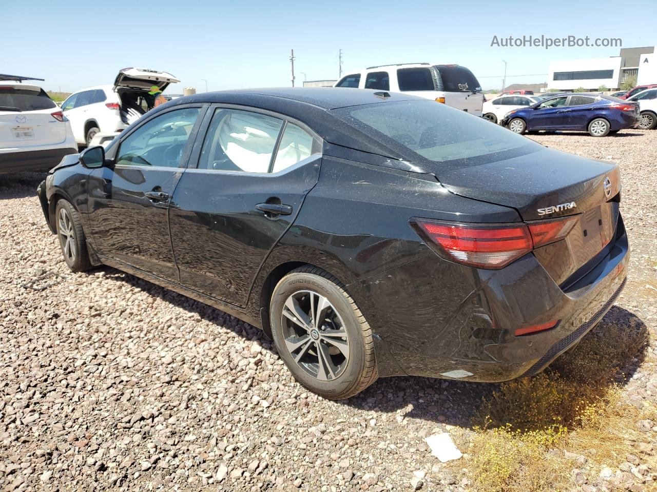 2020 Nissan Sentra Sv Черный vin: 3N1AB8CV8LY215109