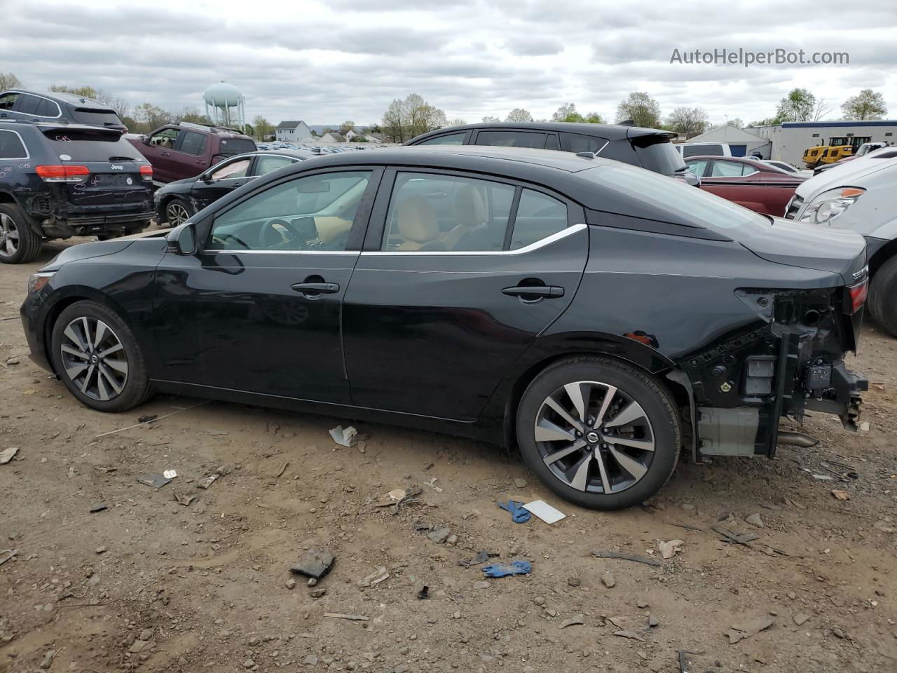 2020 Nissan Sentra Sv Черный vin: 3N1AB8CV8LY234503