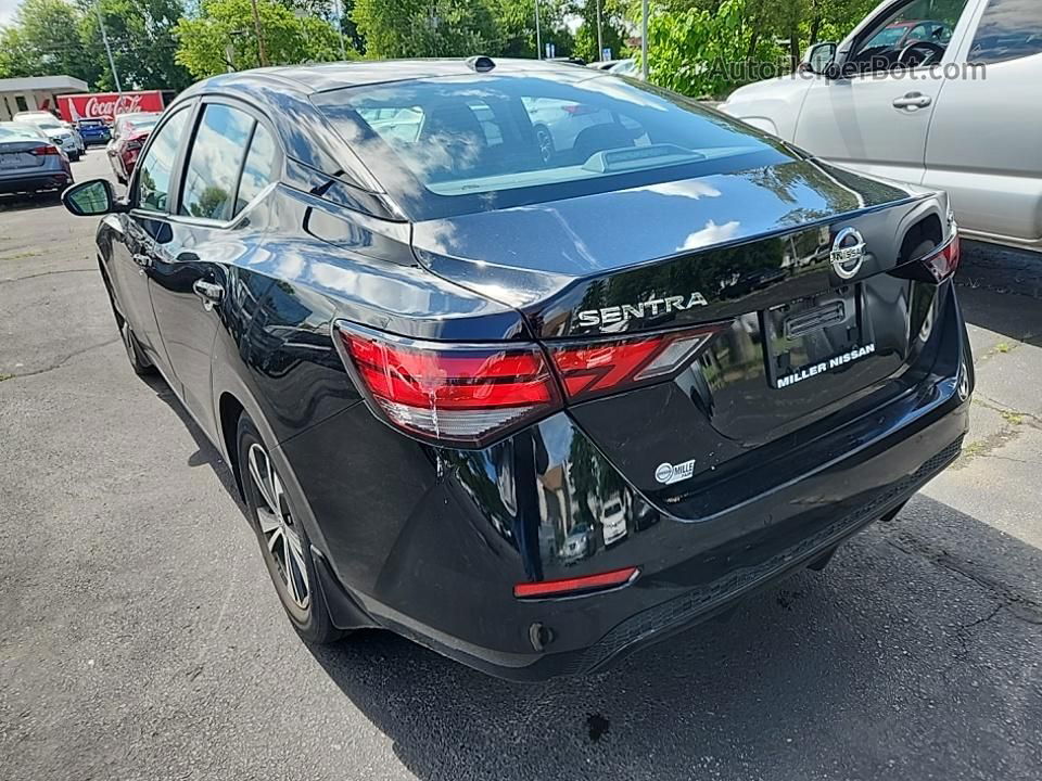 2021 Nissan Sentra Sv Black vin: 3N1AB8CV8MY215404