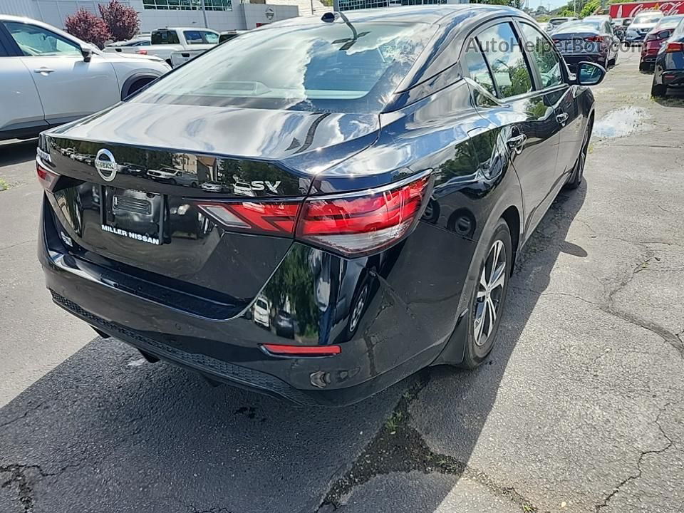 2021 Nissan Sentra Sv Black vin: 3N1AB8CV8MY215404