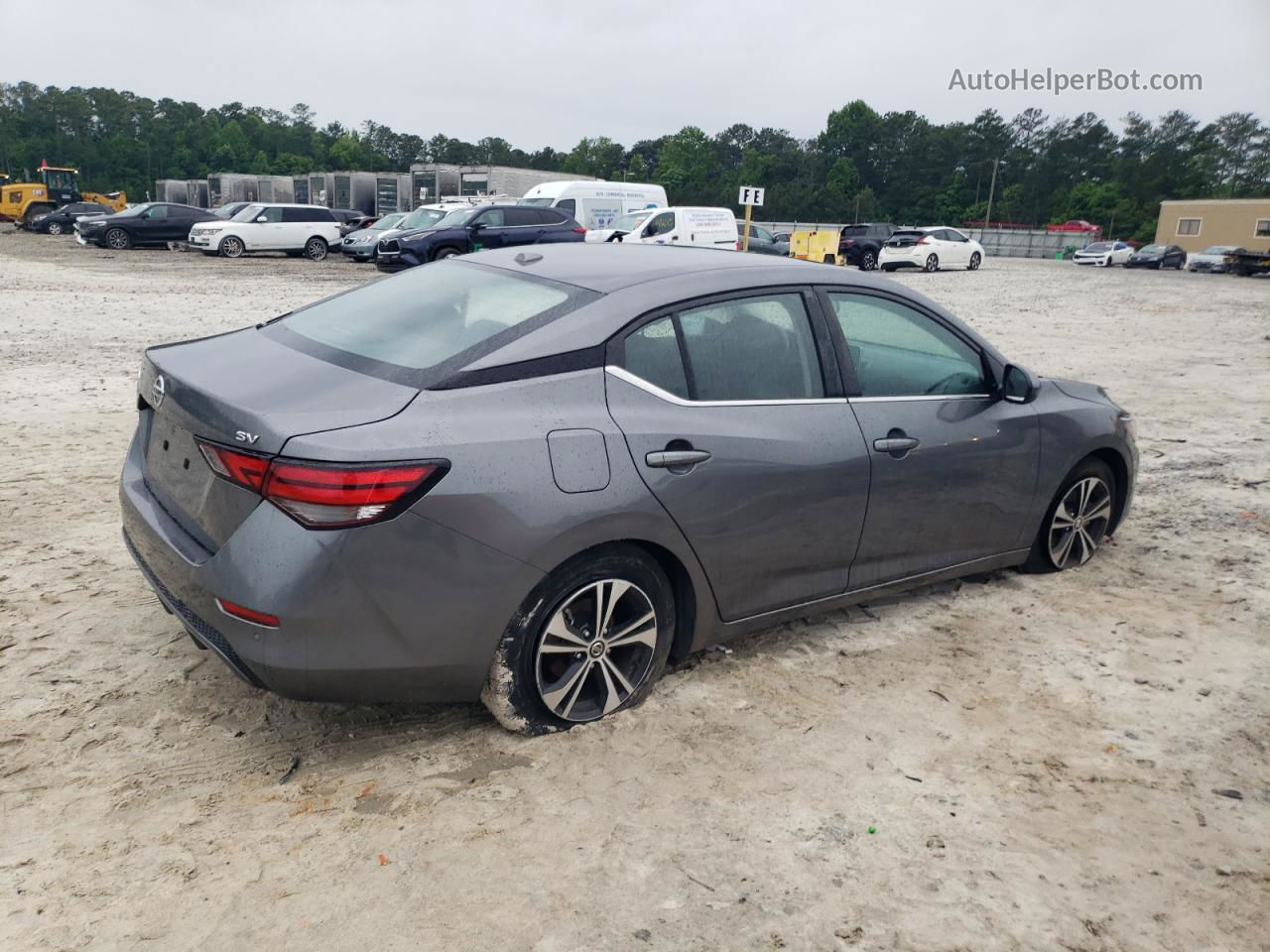 2021 Nissan Sentra Sv Gray vin: 3N1AB8CV8MY249861