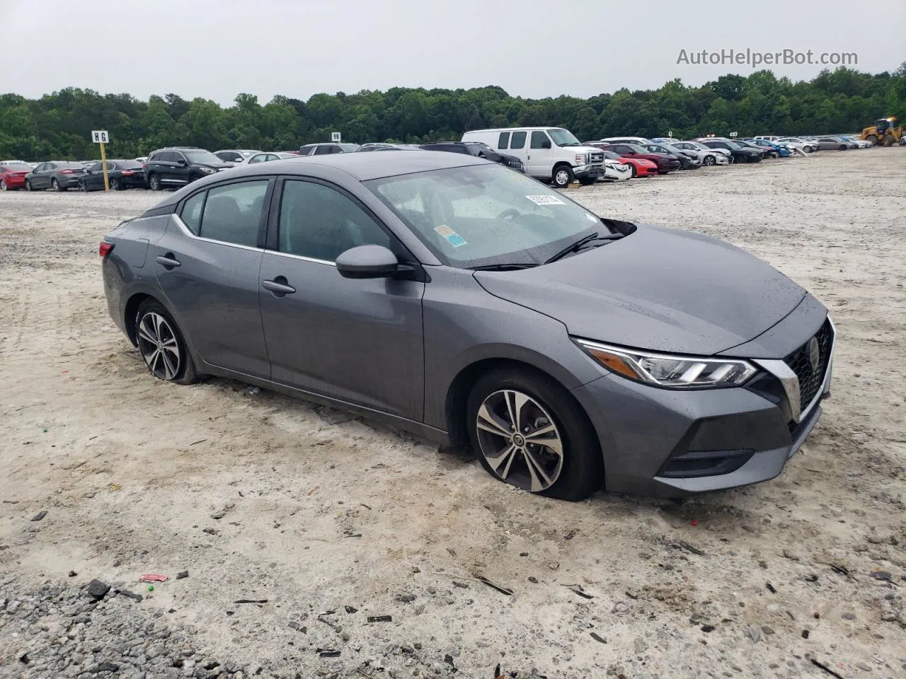 2021 Nissan Sentra Sv Gray vin: 3N1AB8CV8MY249861