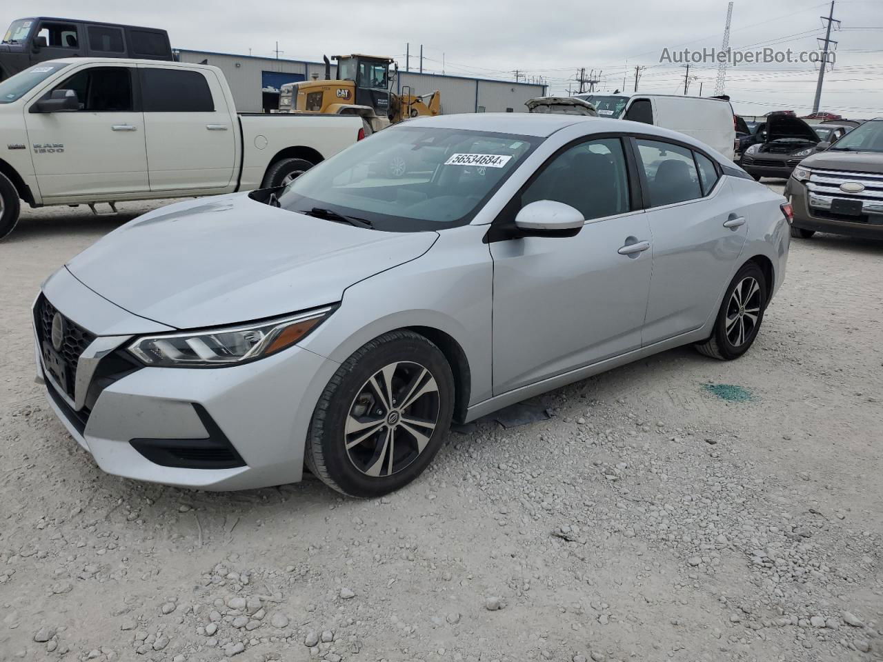 2021 Nissan Sentra Sv Серебряный vin: 3N1AB8CV8MY254364