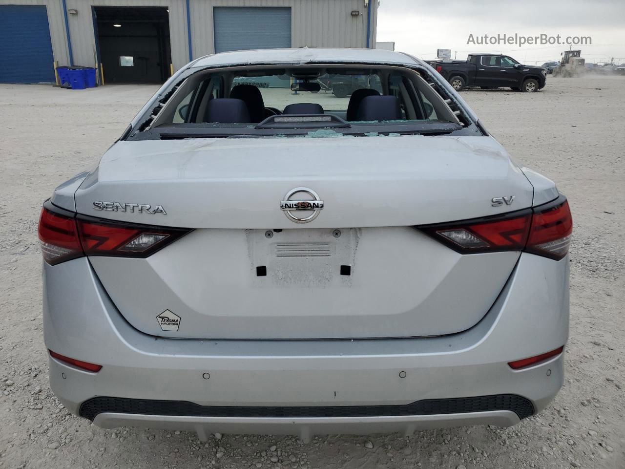 2021 Nissan Sentra Sv Серебряный vin: 3N1AB8CV8MY254364