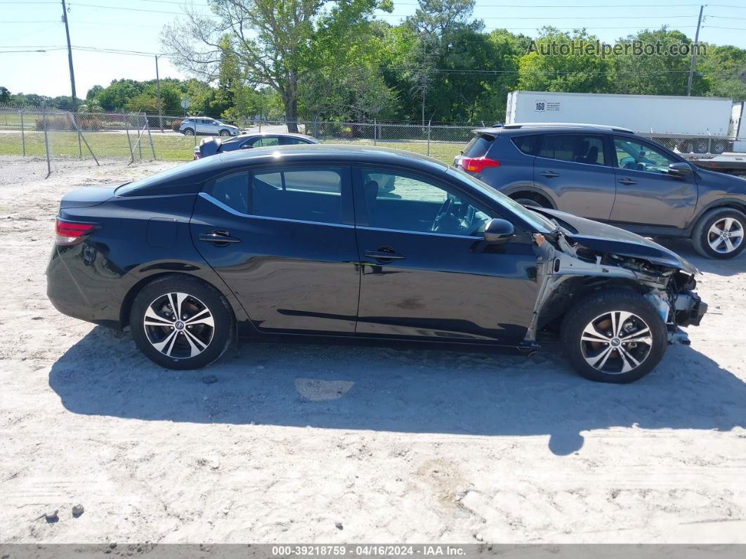 2021 Nissan Sentra Sv Xtronic Cvt Черный vin: 3N1AB8CV8MY318838