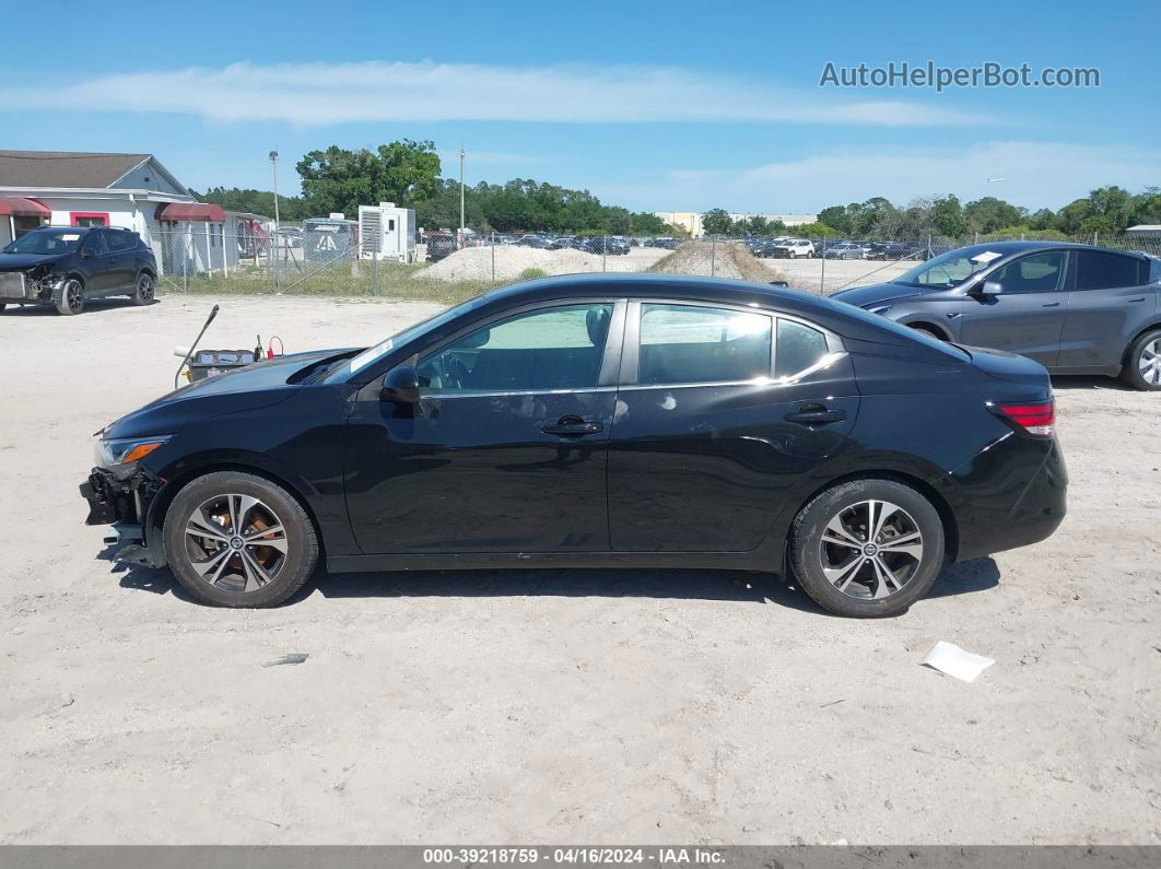 2021 Nissan Sentra Sv Xtronic Cvt Черный vin: 3N1AB8CV8MY318838