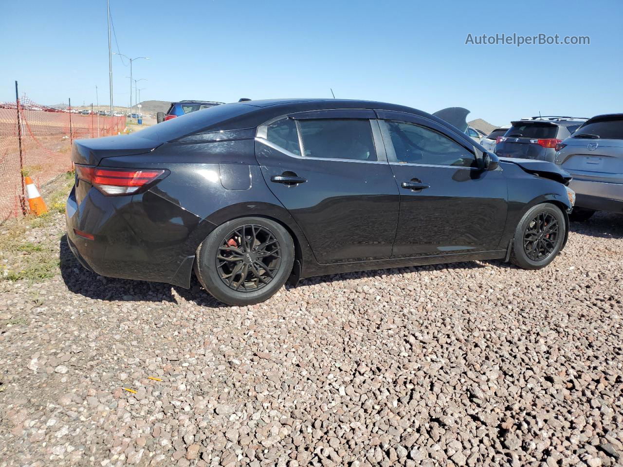 2021 Nissan Sentra Sv Черный vin: 3N1AB8CV8MY329502