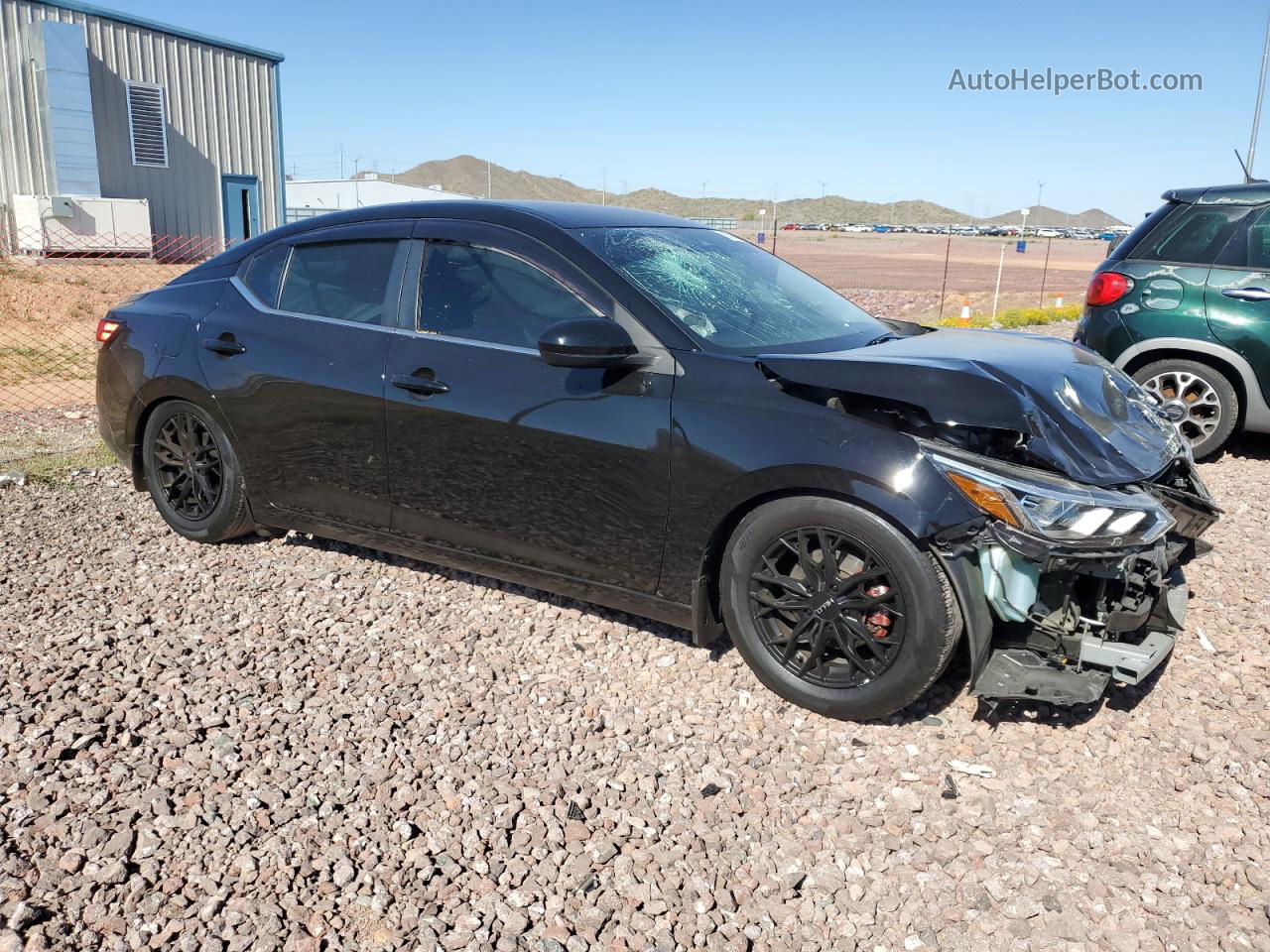 2021 Nissan Sentra Sv Черный vin: 3N1AB8CV8MY329502