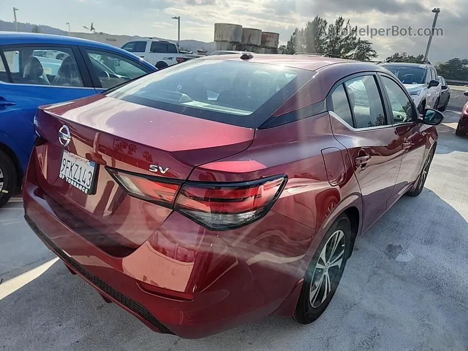 2023 Nissan Sentra Sv Red vin: 3N1AB8CV8PY224205