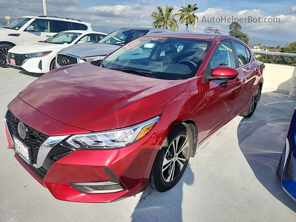 2023 Nissan Sentra Sv Red vin: 3N1AB8CV8PY224205