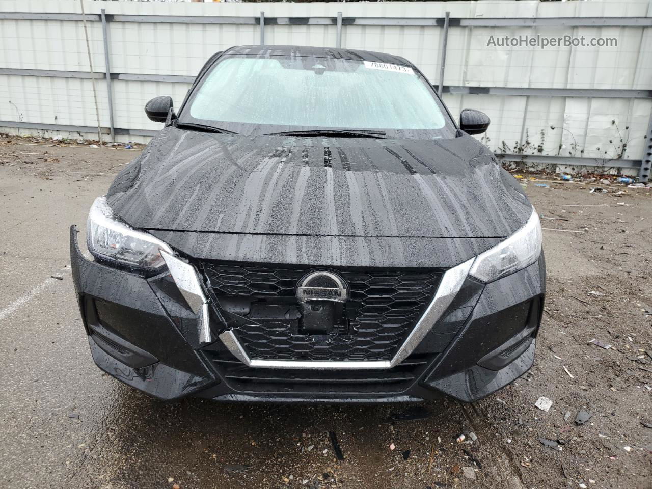 2023 Nissan Sentra Sv Черный vin: 3N1AB8CV8PY270360