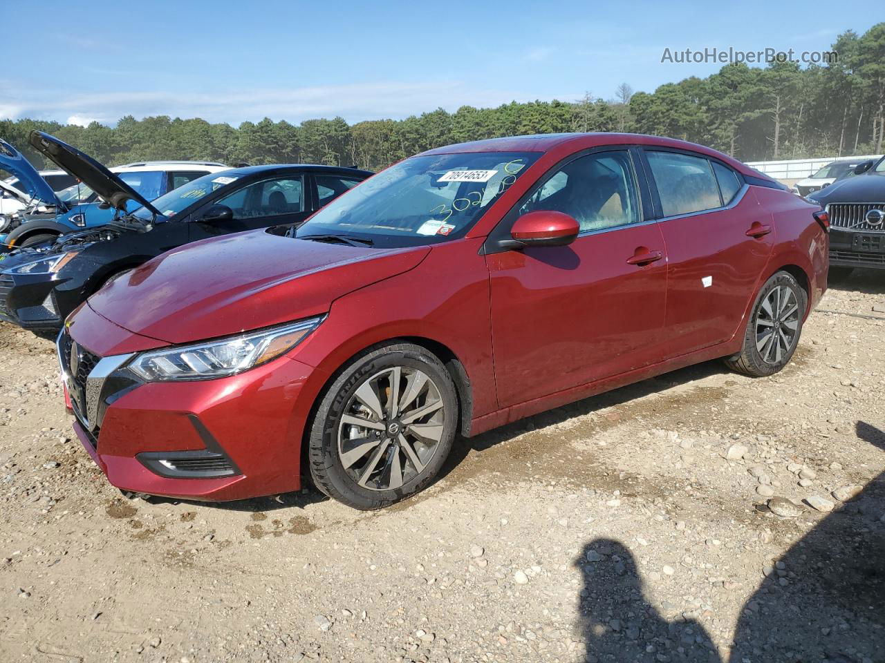 2023 Nissan Sentra Sv Red vin: 3N1AB8CV8PY302420