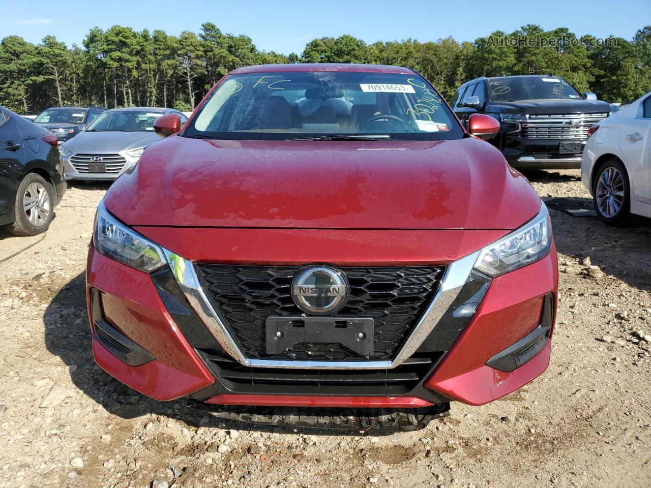 2023 Nissan Sentra Sv Red vin: 3N1AB8CV8PY302420