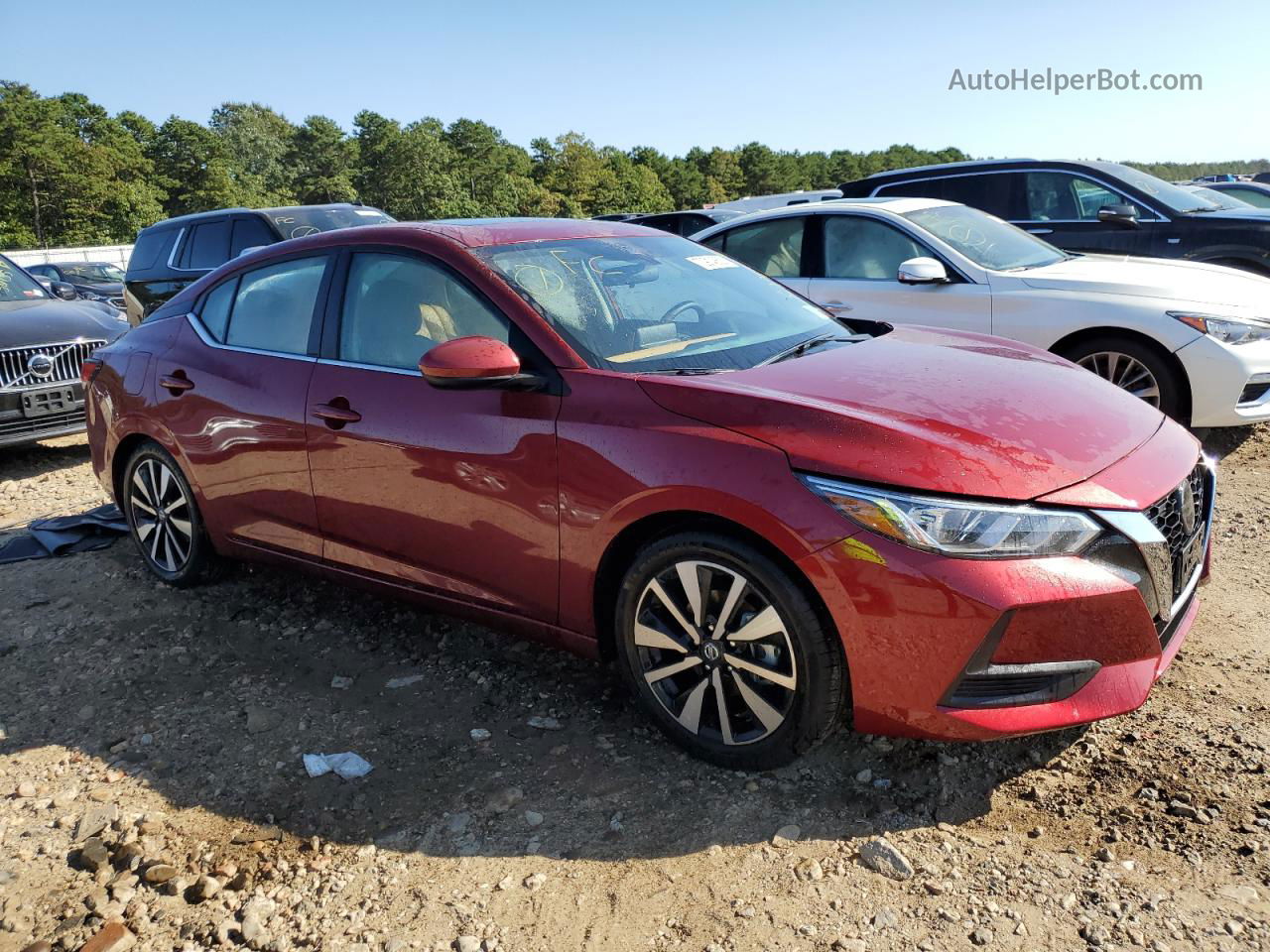 2023 Nissan Sentra Sv Red vin: 3N1AB8CV8PY302420