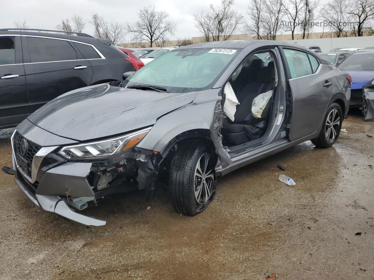 2023 Nissan Sentra Sv Gray vin: 3N1AB8CV8PY308685