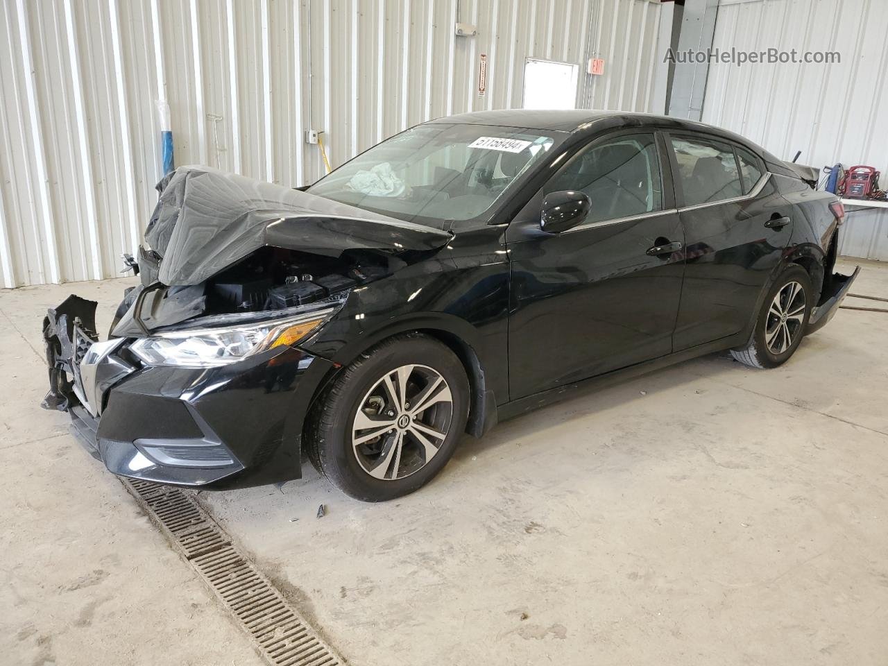 2020 Nissan Sentra Sv Black vin: 3N1AB8CV9LY240410