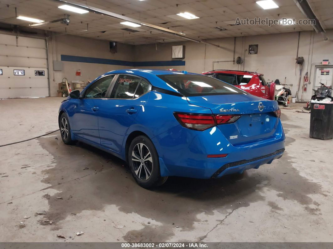 2020 Nissan Sentra Sv Xtronic Cvt Blue vin: 3N1AB8CV9LY284570