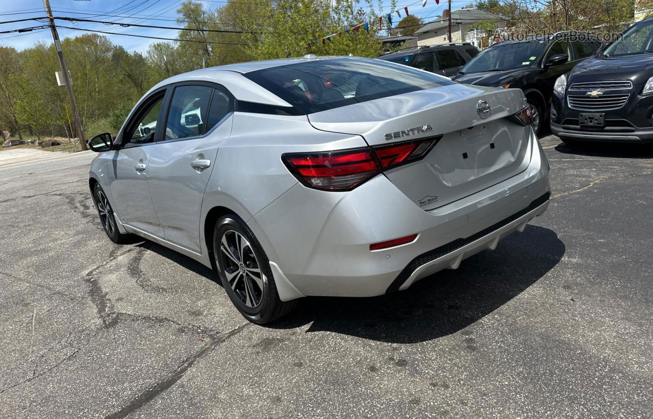 2020 Nissan Sentra Sv Silver vin: 3N1AB8CV9LY288280